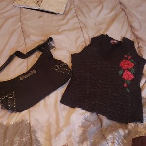 Harley Davidson shirt and Purse